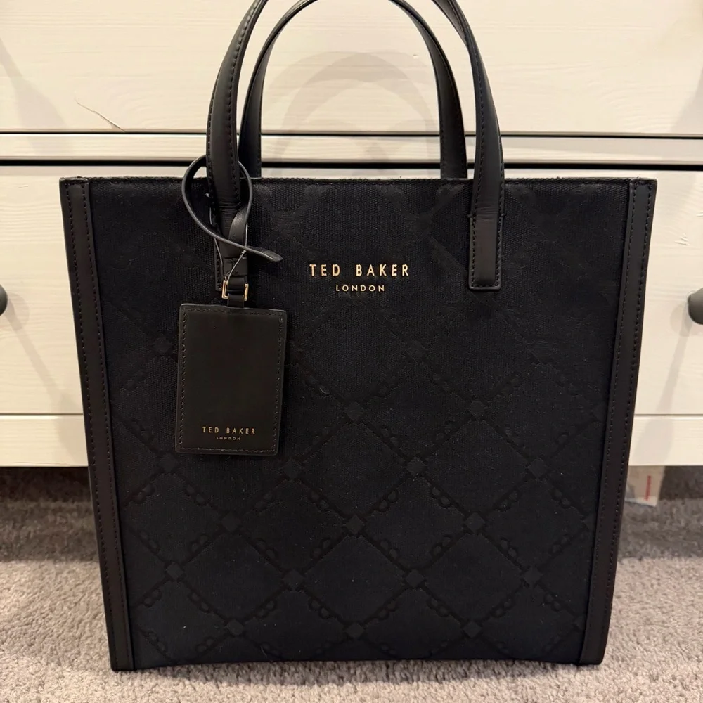 Ted Baker Black Structured Tote - Picture 6 of 8